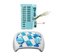 BlissfulAbode 12V RC Controller with 2 4G Remote Control Receiver for Kids Electric Ride on Vehicle Setup (40A 5P A Full set)