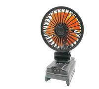 BlissfulAbode 18V Cordless Workshop Jobsite Fan Battery Powered With Dual USB Port Camping 5V 2.1A Removable Low-noise Motor Fan