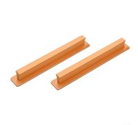 BlissfulAbode 2PC Self Door Handles Aluminum Alloy with No Drill Needed for Quick Setup (Gold)