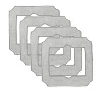 BlissfulAbode 4/10 Pack Replacement Mopping Pads for ECOVACS for WINBOT for MINI, Washable Absorbent Cleaning Cloth for Automated Window Cleaner(4 PACK)