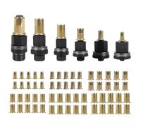 BlissfulAbode 6 Rivet Nut Pliers Set With 60 Press-in Nuts For M3-M10 Fastening Applications, Compatible With Hand Or Electric Tools