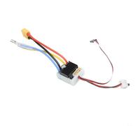 BlissfulAbode 60A Bidirectional Brushed ESC for RC Cars Boats 2-3S for lipo Controller with Fan for Electric Boat Car Model(T60)