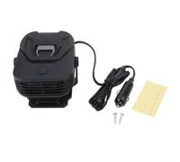 BlissfulAbode ABS Electric Car Heater 12V Low Noise Design(Black Gray) | 200W power output, fast defrost, switches to cooling fan, 12V socket , winter summer use