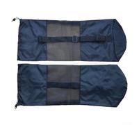 BlissfulAbode Adjustable Strap Yoga Mat Bags 2Pcs Lightweight Storage Solution Made of Breathable Nylon Mesh (for 183 * 80cm Mat)