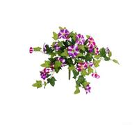 BlissfulAbode Artificial morning glory flower bouquets for outdoor use in courtyards, gardens, weddings, and parties, crafted with synthetic materials (2)