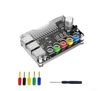 BlissfulAbode ATX Power Supply Board 24 Pin Screw Terminal Adapter with for qc3.0 USB Ports for Electronics Lab - Compact 99x67mm Unit