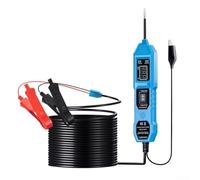 BlissfulAbode Automotive Circuit Tester 3.5-36V Digital Multimeter for Car Electrical Diagnostics Voltage Polarity Check with 4.5m Red(Blue)