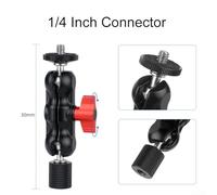 BlissfulAbode Bike Stem Top Cap Mount for Action Camera M6 P1 L40mm Holder for Secure Installation (C adapter kit)