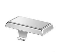 BlissfulAbode Elegant Fireplace Stocking Holders for Mantle and Functional Holiday Accessories (Silver)