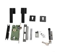 BlissfulAbode Elegant Interior Door Handle Lock Set Modern Aesthetic for Bedrooms, Quiet Mechanism Ensures Serenity and Suitable for Various Door Types