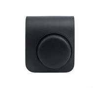 BlissfulAbode for Instax for MINI 41 Camera Bag in Retro PU Leather with Magnetic Closure & Convenient Photo Pocket for Easy Storage (Black)