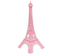 BlissfulAbode for PINK Eiffel Tower Decorative Statue, Elegant European Landmark Ornament for Office and Home