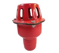 BlissfulAbode for Red Iron Check Valve 2 Inch Water Pump Strainer Filter Set for Fuel Transfer -Way Flow Debris Protection Garden Barrels(3 inch)