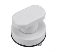 BlissfulAbode Grab Handle Grip Puller with Suction Cup for Bathroom Kitchen Glass Doors Mirrors and Tiles No Drilling Required (Small White)