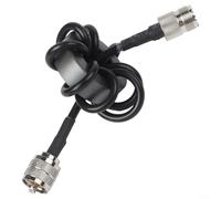 BlissfulAbode HF Shortwave Choke Coil 1.8-30MHz EM-25/EM-43 M Male To M Female 1:1 Current Balun ABS Black For Radio Reduction(EM-25)