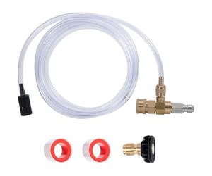 BlissfulAbode High Power Washer Pressure Washer Gun Soap Detergent Injector Chemical 3/8 Quick Release Washing Fluid Mixer With 5m Tube