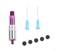 BlissfulAbode High Pressure Shock Pump 700 PSI for MTB Forks - Hidden Needle Air Tool for Suspension Maintenance Purple(A)