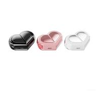 BlissfulAbode Innovative Headphones Featuring a Unique Heart Design For Fashion Forward Listeners (pink)