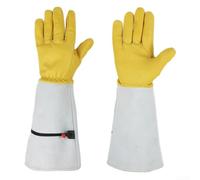 BlissfulAbode Long Lasting Gardening Gauntlet Gloves Built to Protect Your Hands from Thorns During Use in the Garden (m)
