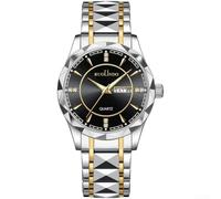 BlissfulAbode Luminous Men Wristwatch Waterproof Quartz Movement(A)