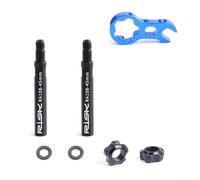 BlissfulAbode Multi Function Air Nozzle Wrench with 45mm/80mm Bicycle Tire Extension Rods for Quick Setup (45mm)