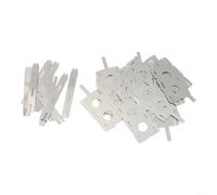 BlissfulAbode Polygonal Nickel Strips 30PCS for Battery Spot Welding Silver | Polygonal shape design, optimal current draw, custom for battery setups, versatile compatibility included