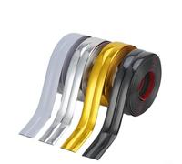 BlissfulAbode PVC Wall Corner Decor Strip,Flexible Laminate Beading Plastic Wall Corner Edging Strip for Cabinet Countertop Ceiling Floor,Skirting Board,Moulding Trim,Caulk Strip(6m*2cm Gold)