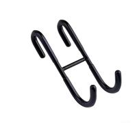 BlissfulAbode Rust Resistant Shower Towel Hooks, 304 Stainless Steel, Convenient No Drill Setup, Scratch and Quiet Operation (Black)