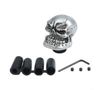 BlissfulAbode Skull Shift Knob for Cars Perfect for Those Who Love Unique Accessories (Silver)