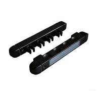 BlissfulAbode Snooker Cue Rack for Wall Mounting, 4 Slot Wooden Holder for Pools and Accessories (Black)
