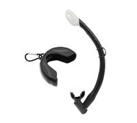 BlissfulAbode Snorkeling Silicone Dry Wet 2in1 Snorkel Tube Foldable Snorkel With Storage Box Black