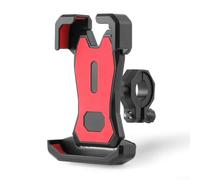BlissfulAbode Sturdy Bike Mobile Phone Holder, Anti Shake Design, Fit, Wide Compatibility (handlebar red)