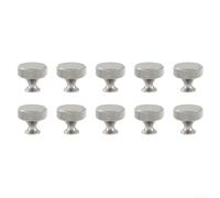 BlissfulAbode Stylish 10PCS Round Drawer Handles Strong Aluminum Design for Contemporary Furniture (Original Color)
