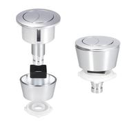 BlissfulAbode Toilet Flush Button Kit Dual Flush Replacement For 20mm 40mm Cistern Lid Holes, Brushed gold