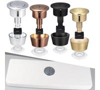 BlissfulAbode Toilet Flush Button Kit Dual Flush Replacement For 20mm 40mm Cistern Lid Holes, Rose gold
