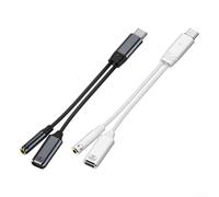 BlissfulAbode USB C to 3 5mm Charger & Audio Adapter with Aluminum Alloy Build Ensures Reliable Performance During Everyday Use (White)