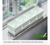 BlissfulAbode Window sill breathable flowerpot set suitable for home vegetable planting