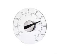 BlissfulAbode Window Thermometer -40 to +50°C Suction Cup Outdoor Indoor Temperature Gauge for Garden Kitchen Pool