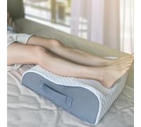 BlissfulNest Leg Elevating Pillow Leg Elevation Pillow for Legs/Knee/Ankle Post Surgery Memory Foam Cooling Fabric Eases Legs/Feet/Calves Pressure Speeds Post Surgery Recovery