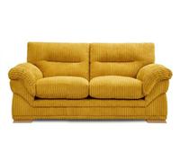 BlissFurniture Ltd Amalfi 2 Seater Claude Sofa Modern Plush Fabric In Mustard
