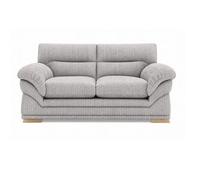 BlissFurniture Ltd Amalfi 2 Seater Claude Sofa Modern Plush Fabric In Silver