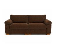 BlissFurniture Ltd Amalfi 2 Seater Split Sofa Soft Fabric In Brown