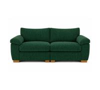 BlissFurniture Ltd Amalfi 2 Seater Split Sofa Soft Fabric In Green