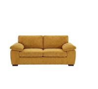 BlissFurniture Ltd Amalfi 3 Seater Sofa In Mustard Fabric With Foam Seating & Modern Design