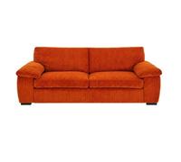 BlissFurniture Ltd Amalfi 3 Seater Sofa In Orange Fabric With Foam Seating & Modern Design