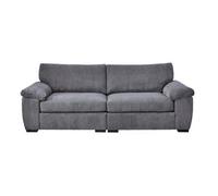 BlissFurniture Ltd Amalfi 3 Seater Split Sofa Soft Fabric In Grey