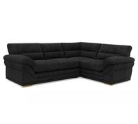 BlissFurniture Ltd Amalfi Claude Left Hand 2 Piece Corner Sofa In Black