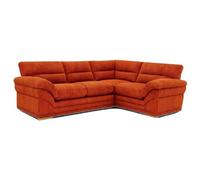 BlissFurniture Ltd Amalfi Claude Left Hand 2 Piece Corner Sofa In Orange