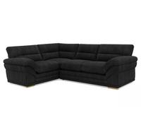 BlissFurniture Ltd Amalfi Claude Right Hand 2 Piece Corner Sofa In Black
