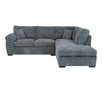 BlissFurniture Ltd Amalfi Right Hand Corner Sofa With Soft Fabric In Grey